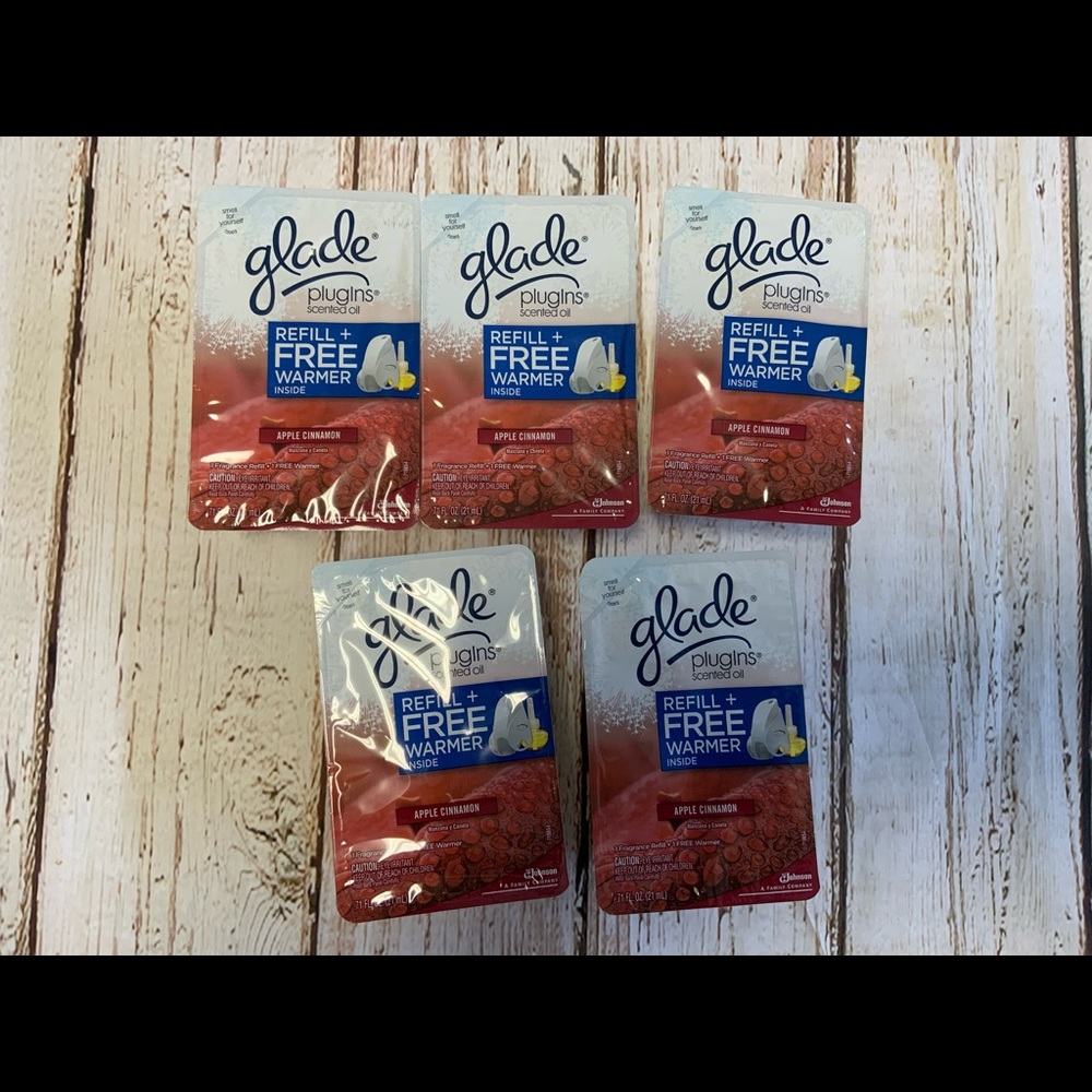 Glade Plugins‎ Scented Oil Refill + Warmer Apple Cinnamon Scent 1 Refill (5)